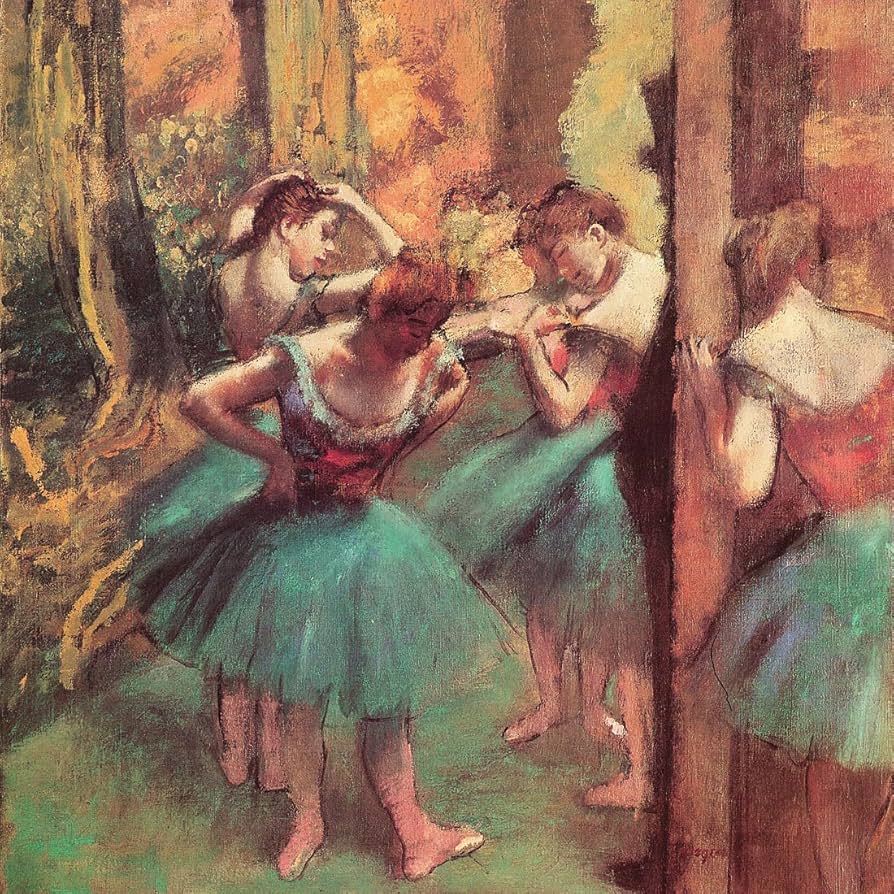 Amazon.com: Dancers, Pink and Green, Degas - Canvas OR Wall